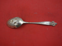 Orchid Elegance by Wallace Sterling Silver Berry Spoon w/ fruit in bowl 8 3/8"