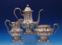 Louis XV by Reed and Barton Sterling Silver Coffee Set 3pc #712C (#7634)