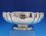 Kalo Sterling Silver Centerpiece Bowl Footed with Applied Mono" CR" #285 (#8161)