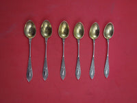 Danish Sterling by Various Makers Sterling Silver Demitasse Spoon set 6  4 1/4"