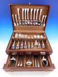 Smithsonian by Stieff Sterling Silver Flatware Set for 8 Service 59 pcs Dinner