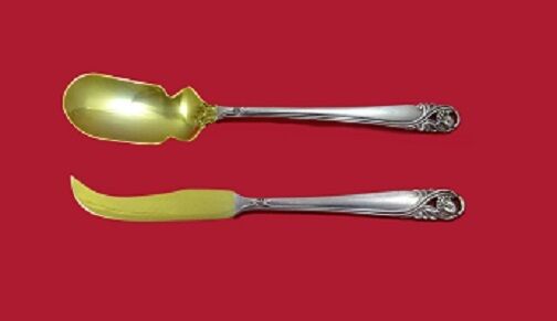 Spring Glory by International Sterling Silver Caviar Serving Set 2pc Custom Gw