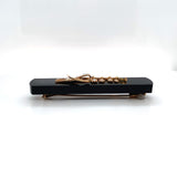 Victorian 14k Gold Black Onyx and Pearl Bar Pin Lily of the Valley (#J6251)