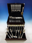 Meadow Rose by Watson Sterling Silver Flatware Set 8 Dinner Service 56 Pieces