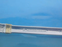 Aegean Weave Gold by Wallace Sterling Silver Horseradish Scoop 6 1/2" Custom