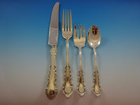 Georgian Rose by Reed & Barton Sterling Silver Dinner 12 Flatware Set 76 Pieces