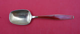 Are by Th. Olsens Norwegian Sterling Ice Cream Spoon vermeil enameled red 5"