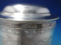 H.A. English Silverplate Biscuit Box Bun Warmer Pierced Engraved (#6002)