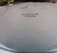 McAuliffe and Hadley Sterling SIlver Child's Bowl / Dip Dish with Plate (#3507)