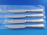 Camellia by Gorham Sterling Silver Steak Knife Set 4pc HHWS  Custom Made 8 3/4"