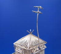 Filigree by Unknown Sterling Silver Doll House Miniature House on Stilts (#6889)
