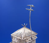 Filigree by Unknown Sterling Silver Doll House Miniature House on Stilts (#6889)