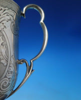 English Sterling Silver Child's Cup Bright-Cut Engraved w/ Baskets #585 (#6258)