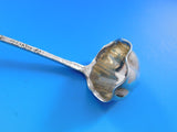 Lap Over Edge Applied by Tiffany & Co. Sterling Sauce Ladle Leaves & Bug 7 1/8"