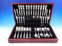 Orchid Elegance by Wallace Sterling Silver Flatware Set Service 72 pcs Dinner