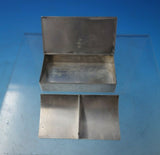 Lutz Sterling Silver Stamp Box Handmade Bright-Cut Flowers c.1910 (#5588)