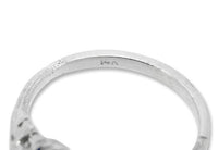 14k White Gold Art Deco .75ct Genuine Natural Diamond Filigree Ring (#J4432)