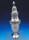 Pampaloni .800 Silver Salt Pepper Shaker Set 2pc Massive w/Acorns Leaves (#8910)