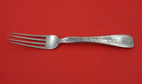 Lap Over Edge Acid Etched By Tiffany Sterling Regular Fork w/ dandelion  7"