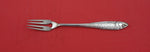 German Silverplate by Unknown Fish Fork w/ jugendstil fish handle 7 1/4"