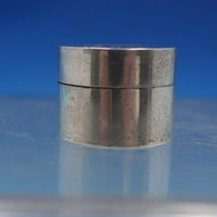 Leonore Doskow Sterling Silver Pill Box 1" x 3/4" Diameter Plain Small (#6649)