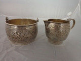 Aurora by Gorham Sterling Silver Sugar & Creamer Set w/3 Figural Cherubs #0264