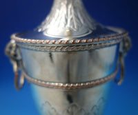 Sheffield English Estate Silverplated Copper Urn w/Ram Handles and Lid #5408