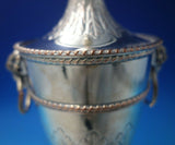 Sheffield English Estate Silverplated Copper Urn w/Ram Handles and Lid #5408