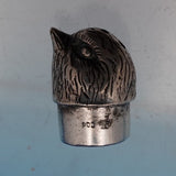 German .800 Silver Pepper Shaker in Bird Form Sparrow 3-D Hand Chased (#9005)