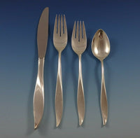 Vivant by Oneida Sterling Silver Flatware Set Service 51 Pieces Modernism Sleek