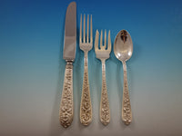 Corsage by Stieff Sterling Silver Flatware Set 12 Service 57 pieces R Monogram