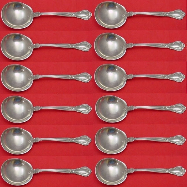 Chantilly by Gorham Sterling Silver Bouillon Soup Spoons 5" Set of 12