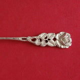 Hildesheimer Rose .800-.835 Silver Sugar Spoon Small Fluted 4 3/4" Serving