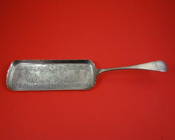 King William Engraved by Tiffany and Co Sterling Silver Crumber Bright-Cut Roses