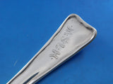 Lap Over Edge Acid Etched by Tiffany Sterling Serving Spoon with Leaves 8 5/8"