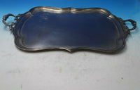 Russian 84 Silver by Unknown Silver Tea Tray Applied Mono Leaf Handles (#6027)