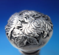 Chrysanthemum by Shiebler Sterling Silver Liquor Bottle #2336 10 1/2" (#6272)