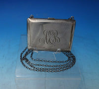 William Kerr Sterling Silver Purse 48" Long Chain #2870 3 1/4" x 2 1/2" (#6038)