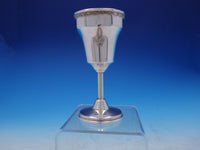 Judaica Silverplated Seder Cup Made in Israel 5" Tall x 4 1/4" (#3822)