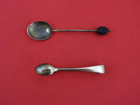 English Estate Sterling Silver Demitasse Spoon 6-pc in fitted box 1941  3 3/4"