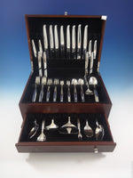 Contour by Towle Sterling Silver Flatware Set Service 64 Pieces Modern Clean