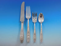 Wedgwood by International Sterling Silver Flatware Set 12 Service 128 pc Dinner