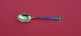 Anitra by Th. Olsens Silver Demitasse Spoon lavender enamel Vermeil 3 3/4"