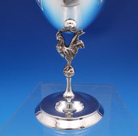 Reed and Barton Sterling Silver Wine Goblet w/ 3-D Rooster #X55 4" x 3" (#8095)