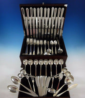 William & Mary by Lunt Sterling Silver Flatware Set 12 Service 140 Pieces Huge