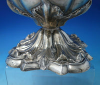 Silverplate Champagne Cooler with Liner Monogram "M" Crest and Goats (#5622)