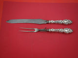 Lily by Whiting Sterling Silver Roast Carving Set 2pc HHWS mono P knife 14 1/4"