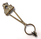 Victorian Brass Fancy Skirt Lifter with Curlicue and Dot Design 5 3/8" (#J1349)