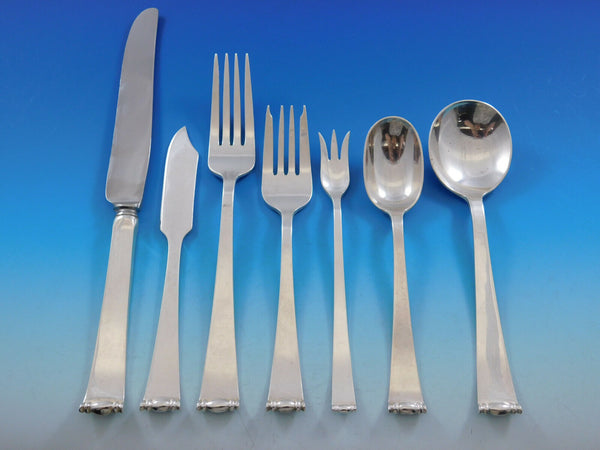 Modern Georgian by Allan Adler Sterling Silver Flatware Set 12 Service 86 pieces