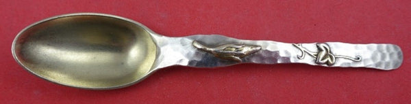 Lap Over Edge Mixed Metals by Tiffany and Co Sterling Coffee Spoon GW Leaf Pod